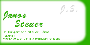 janos steuer business card